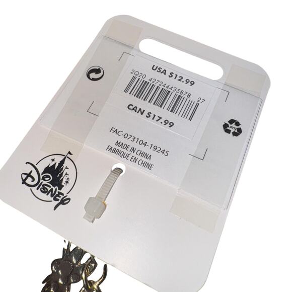 Disney Winnie the Pooh Bag Charm Keychain Gold Tone Enamel Glitter Bee 2020 - Picture 8 of 9